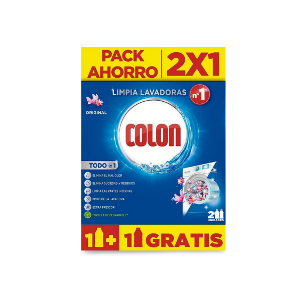 Colon limpialavadoras 2 dosis